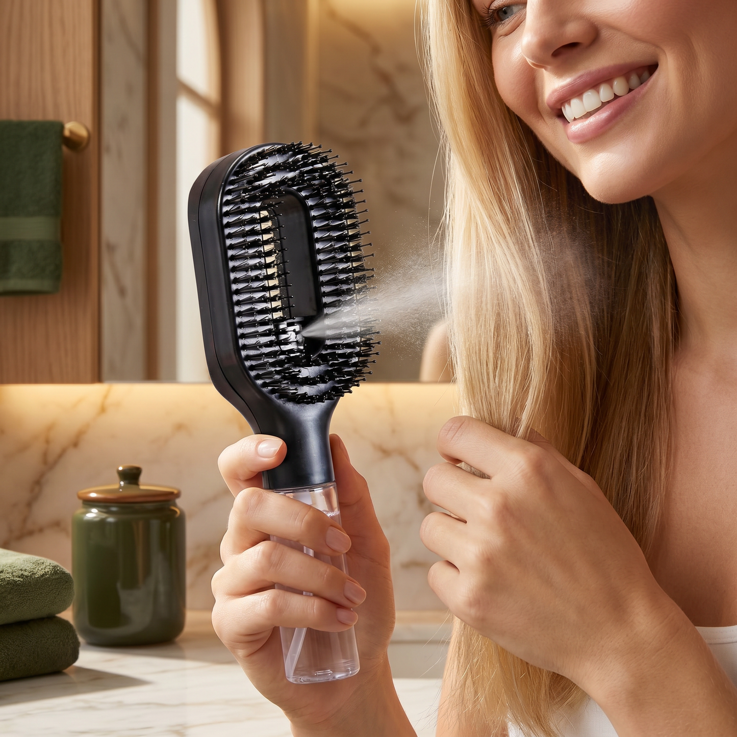 Multifunctionele Spray Haarborstel