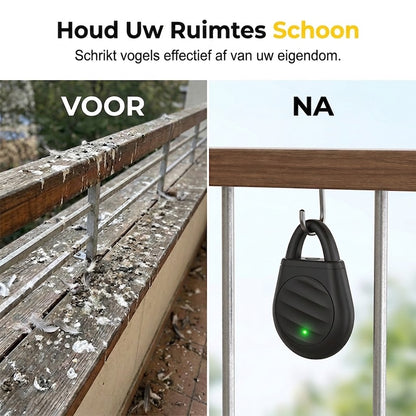 🐦Maak je nooit meer zorgen over vogels, ongedierte en sprinkhanen! Draagbare ultrasone vogelverjager in sleutelhangerontwerp.