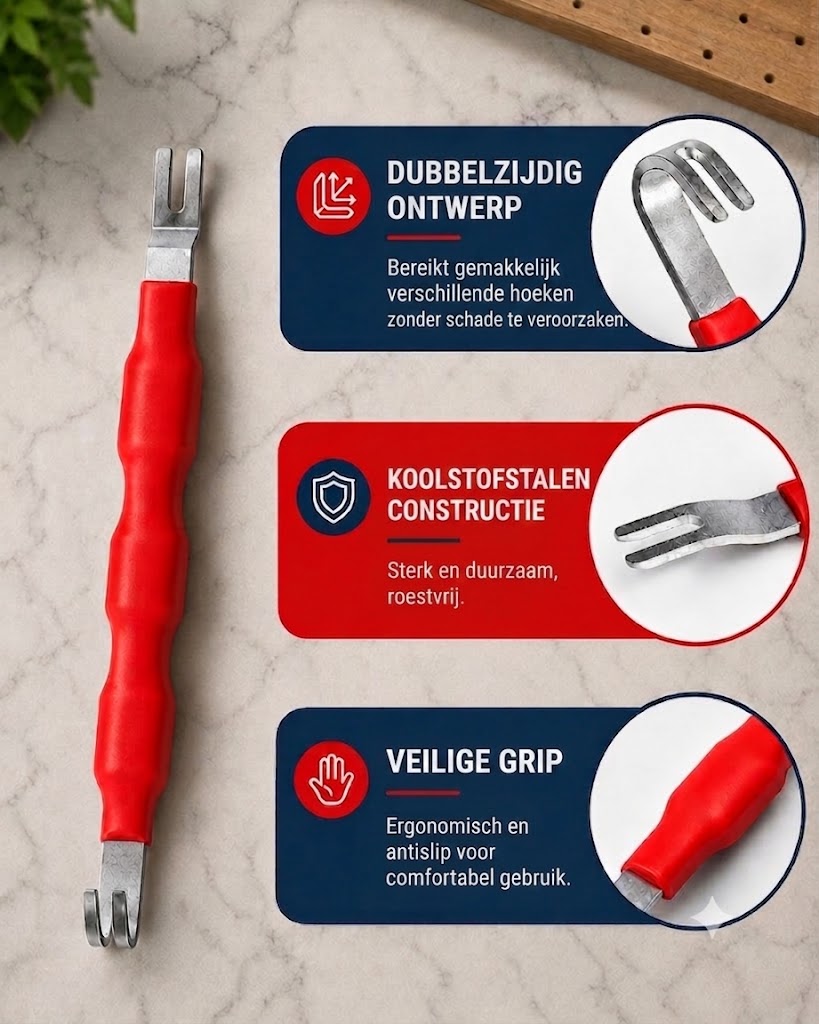 ProReach 5-delige tangenset voor het verwijderen van elektrische connectoren - speciaal gereedschap voor auto en elektra